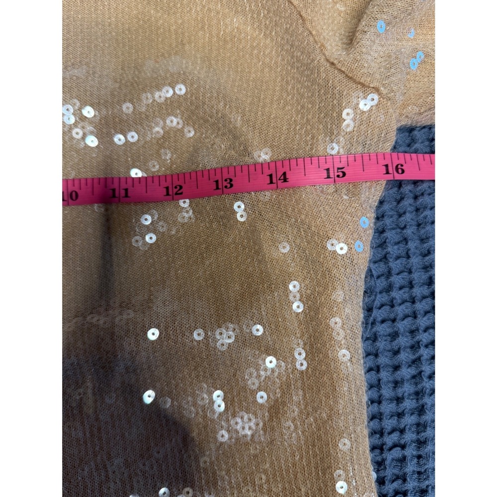 NWT Lulus Champagne Sequin Mesh Mini Dress S Cocktail Party Cruise Y2K inspired - Picture 4 of 8